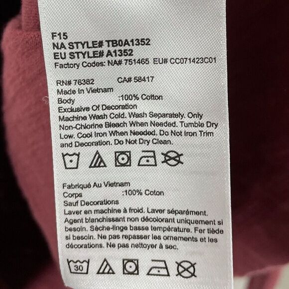 TIMBERLAND Shirt Mens Small S Maroon Red Long Sleeve EUC Cotton Tee Logo - Picture 6 of 6